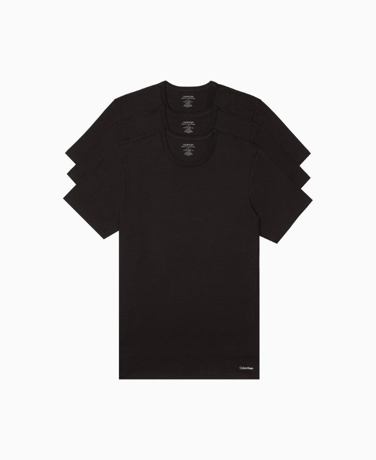 Calvin Klein Cotton Slim Fit 3-Pack Crewneck T-Shirt