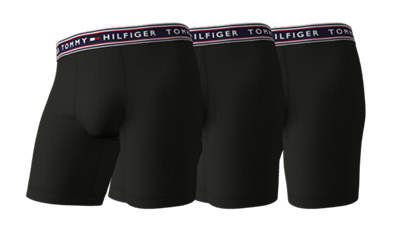 Tommy Hilfiger Men's Cotton Stretch Boxer Brief 3PK