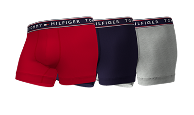 Tommy Hilfiger Men's Cotton Stretch Trunk 3 Pack