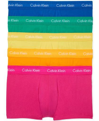 CALVIN KLEIN PRIDE LOW RISE TRUNK 5 PACK - NB1348