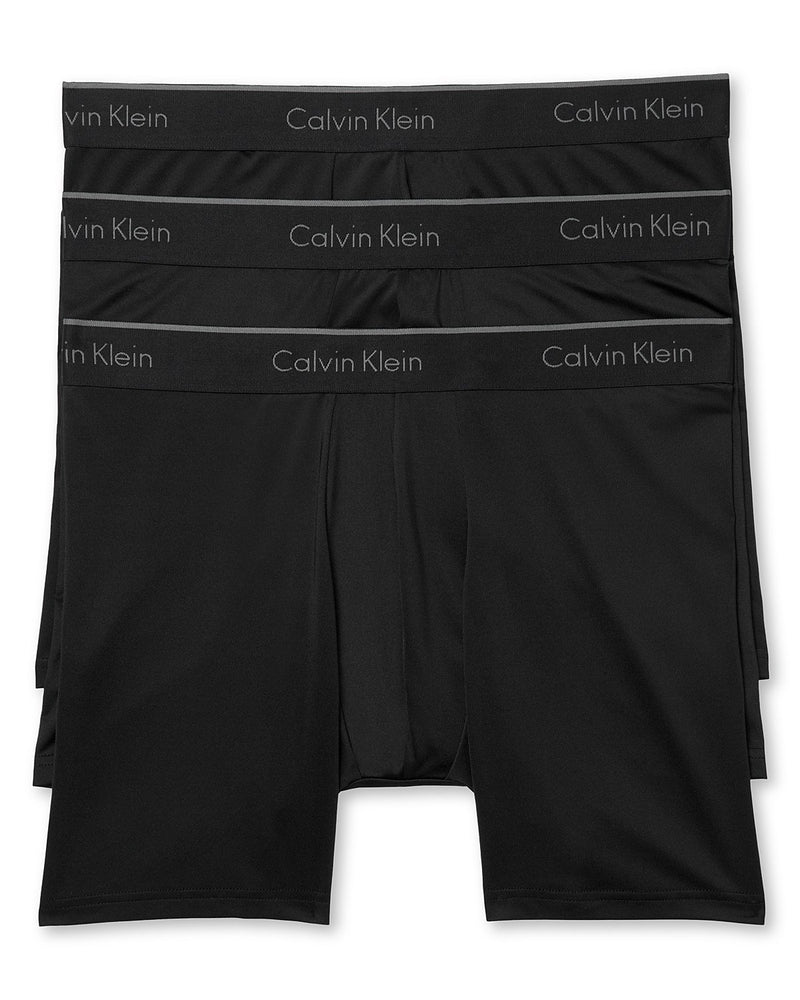 CALVIN KLEIN MEN'S MICROFIBER STRETCH 3 PACK BOXER BRIEF NB1290
