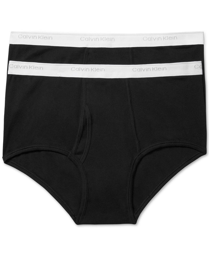 BIG AND TALL COTTON CLASSIC BRIEFS 2 PACK NB1102 - BLACK
