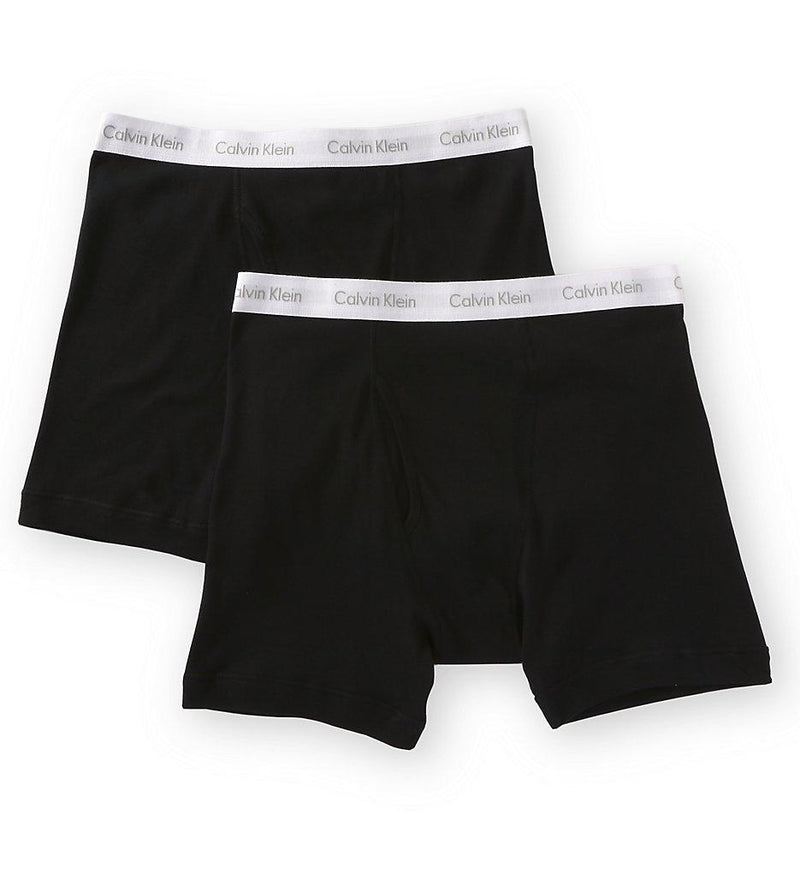 BIG AND TALL COTTON CLASSICS BOXER BRIEF 2 PACK NB1103 - BLACK