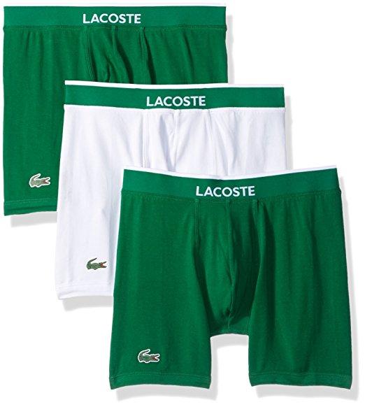 LACOSTE 3-PACK COTTON STRETCH BOXER BRIEF