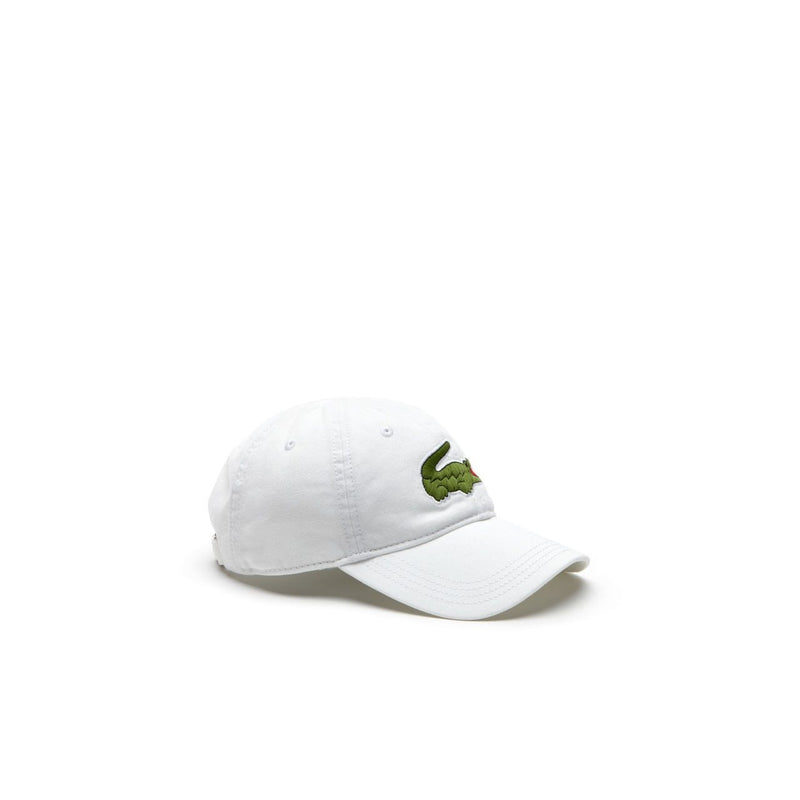 Men's Big Croc Gabardine Cap - White