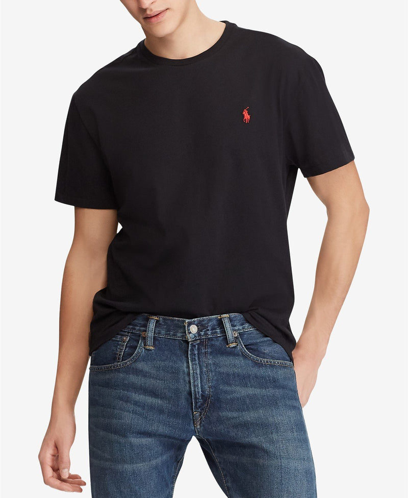 POLO RALPH LAUREN CREWNECK T-SHIRT - BLACK