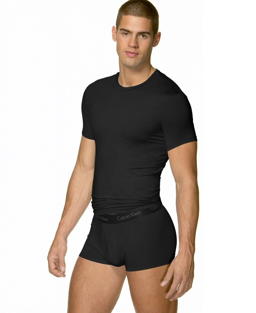 BODY MODAL - SLEEP/LOUNGE S/S CREW NECK TEE U5551 - BLACK