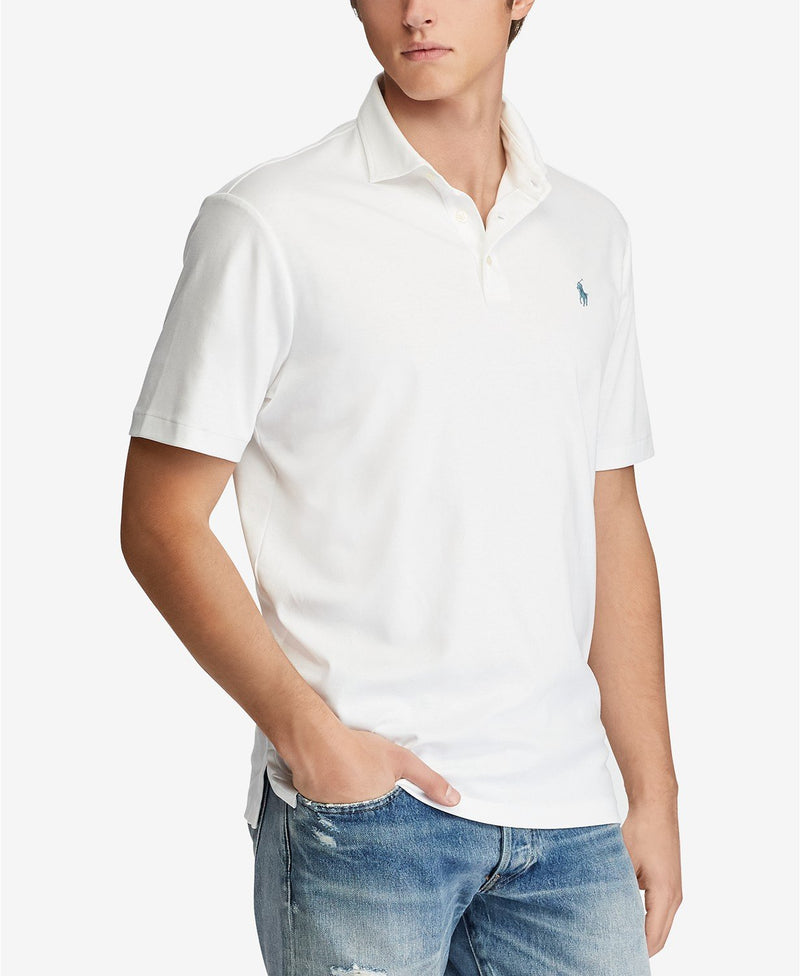 MEN'S CLASSIC -FIT SOFT TOUCH POLO - White