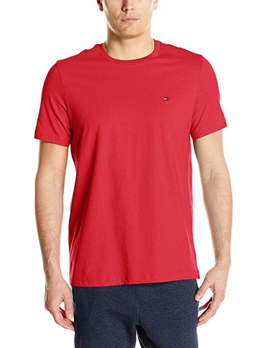 Tommy Hilfiger Short Sleeve Crew Neck Flag T-Shirt - Mohogany