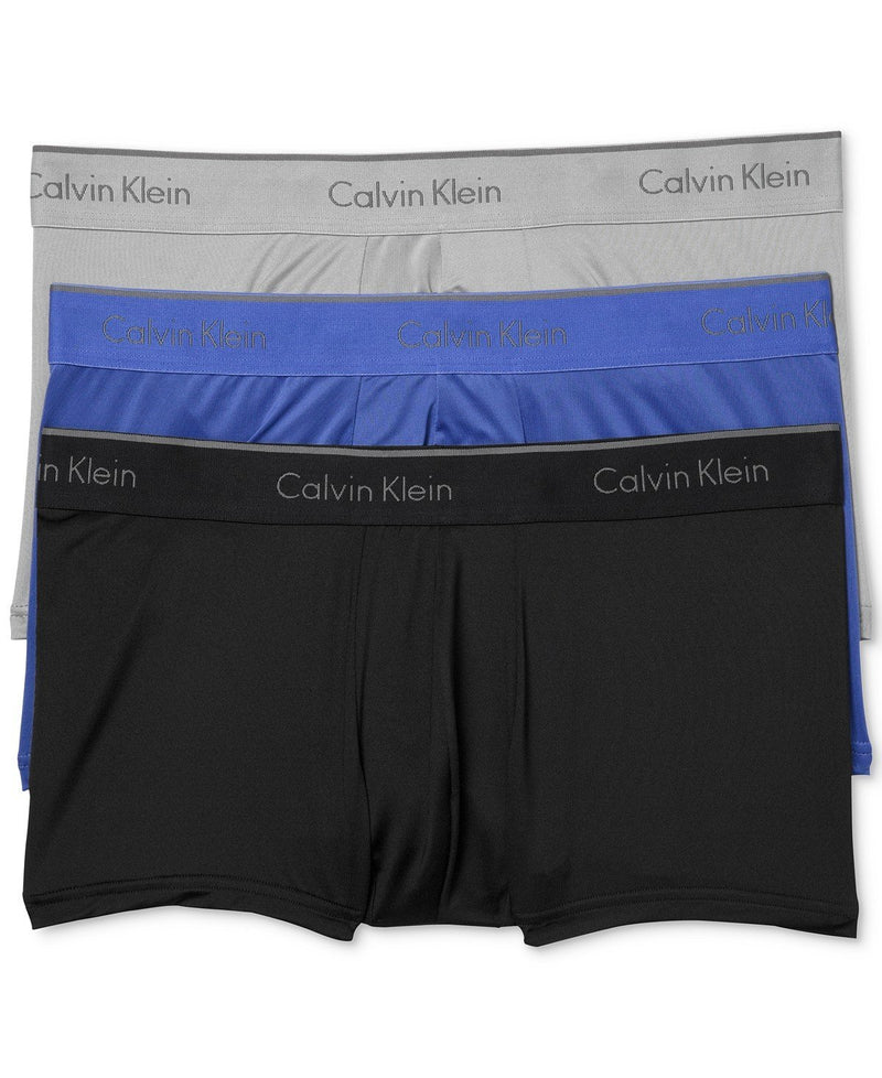 CALVIN KLEIN MICROFIBER STRETCH LOW RISE TRUNKS 3 PACK NB1289