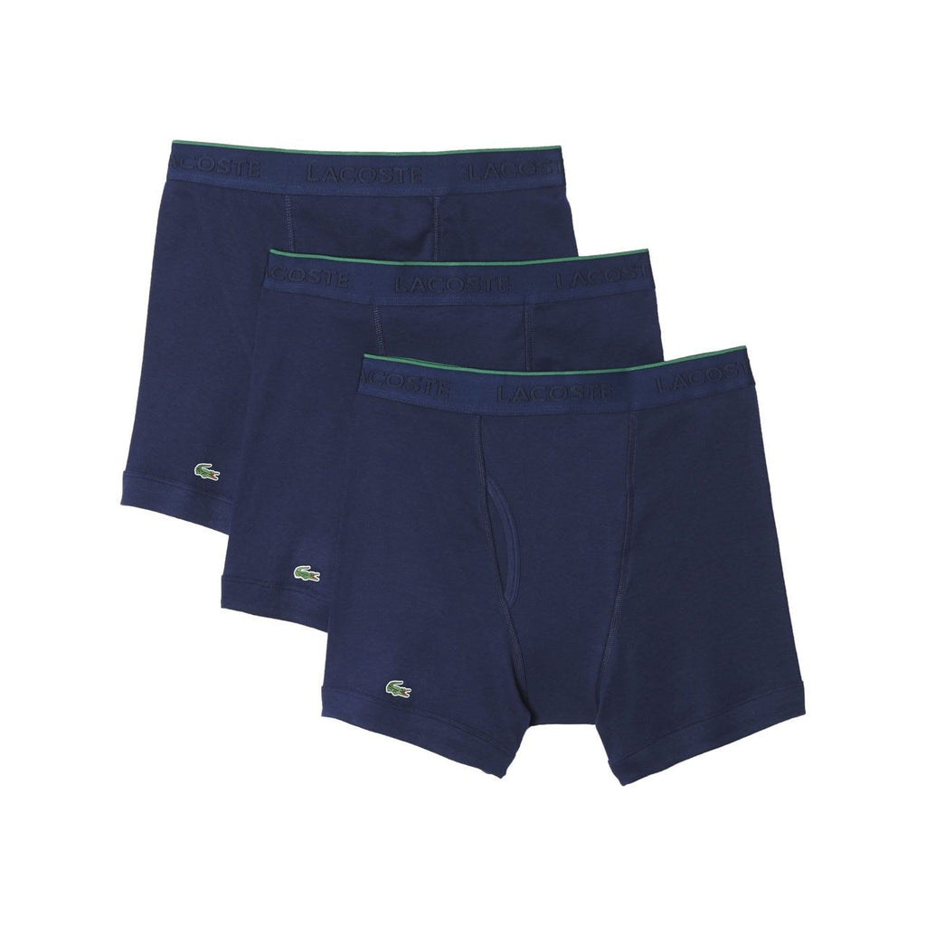 Lacoste Men's Essentials 100% Cotton Underwear Brief, Multipack