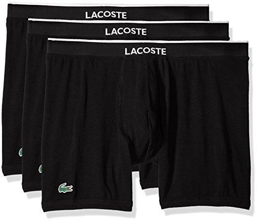 LACOSTE 3-PACK COTTON STRETCH BOXER BRIEF