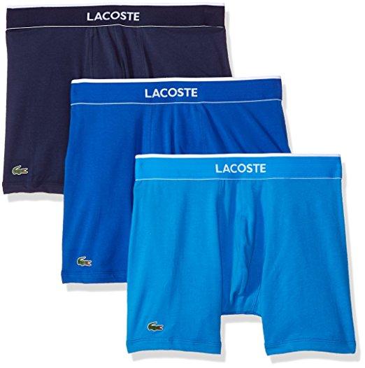 LACOSTE 3-PACK COTTON STRETCH BOXER BRIEF