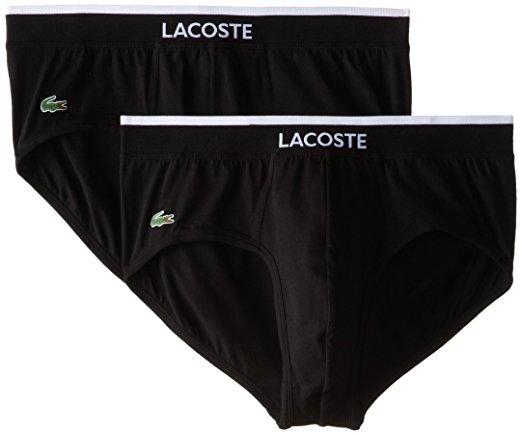 LACOSTE COLOURS COLLECTION COTTON STRETCH BRIEF 2 PACK