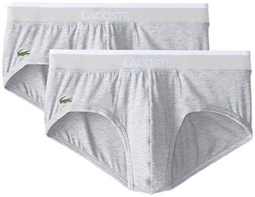 LACOSTE COLOURS COLLECTION COTTON STRETCH BRIEF 2 PACK