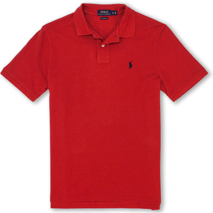 POLO RALPH LAUREN MEN SLIM MESH POLO SHIRT