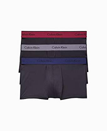 CALVIN KLEIN MICROFIBER STRETCH LOW RISE TRUNKS 3 PACK NB1289